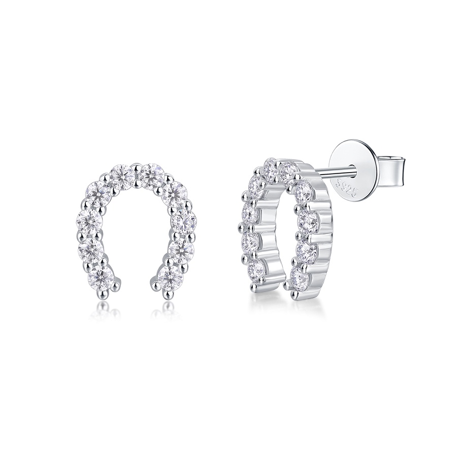 Dune Horseshoe Stud Earrings