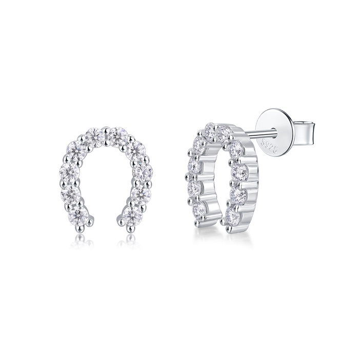 Dune Horseshoe Stud Earrings