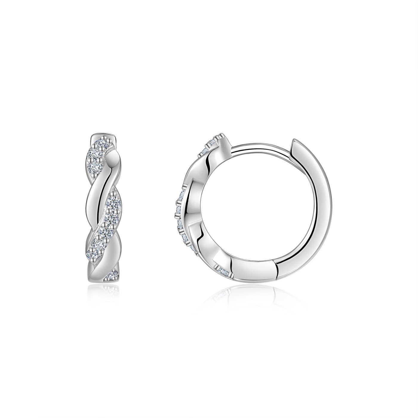 Zelie Twist Huggie Earrings