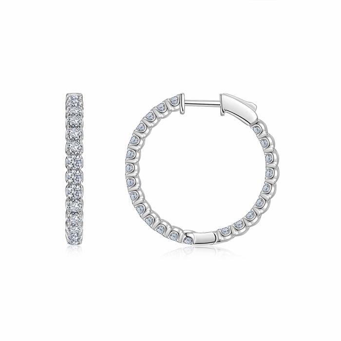Desiree Pavé Hoop Earrings