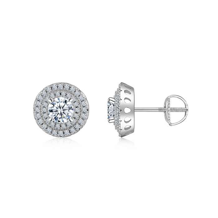 Capucine Halo Stud Earrings
