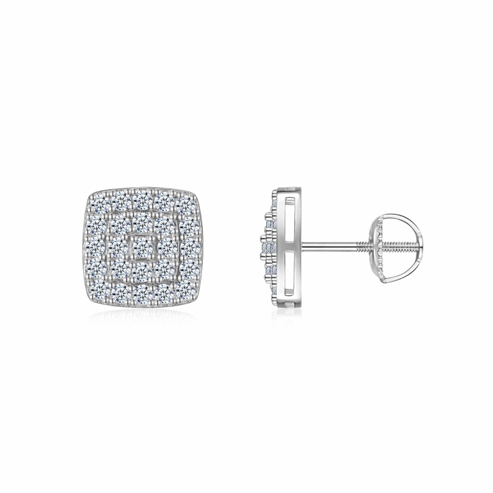 Noelle Cushion Stud Earrings
