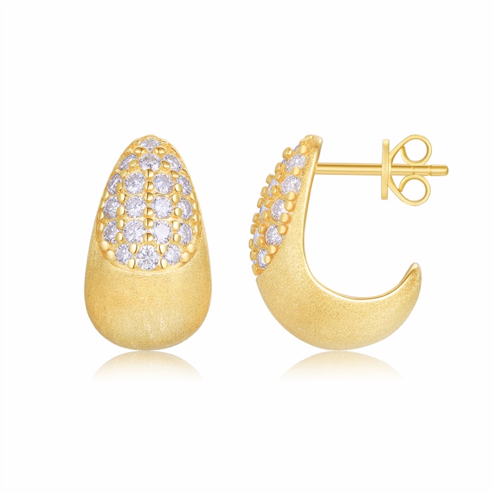 Vivienne Dome Huggie Earrings