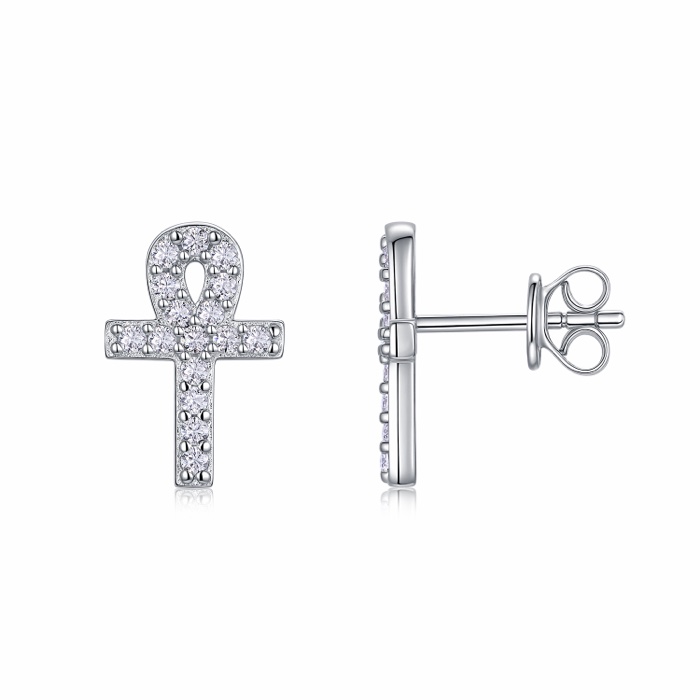 Cordelia Ankh Stud Earrings
