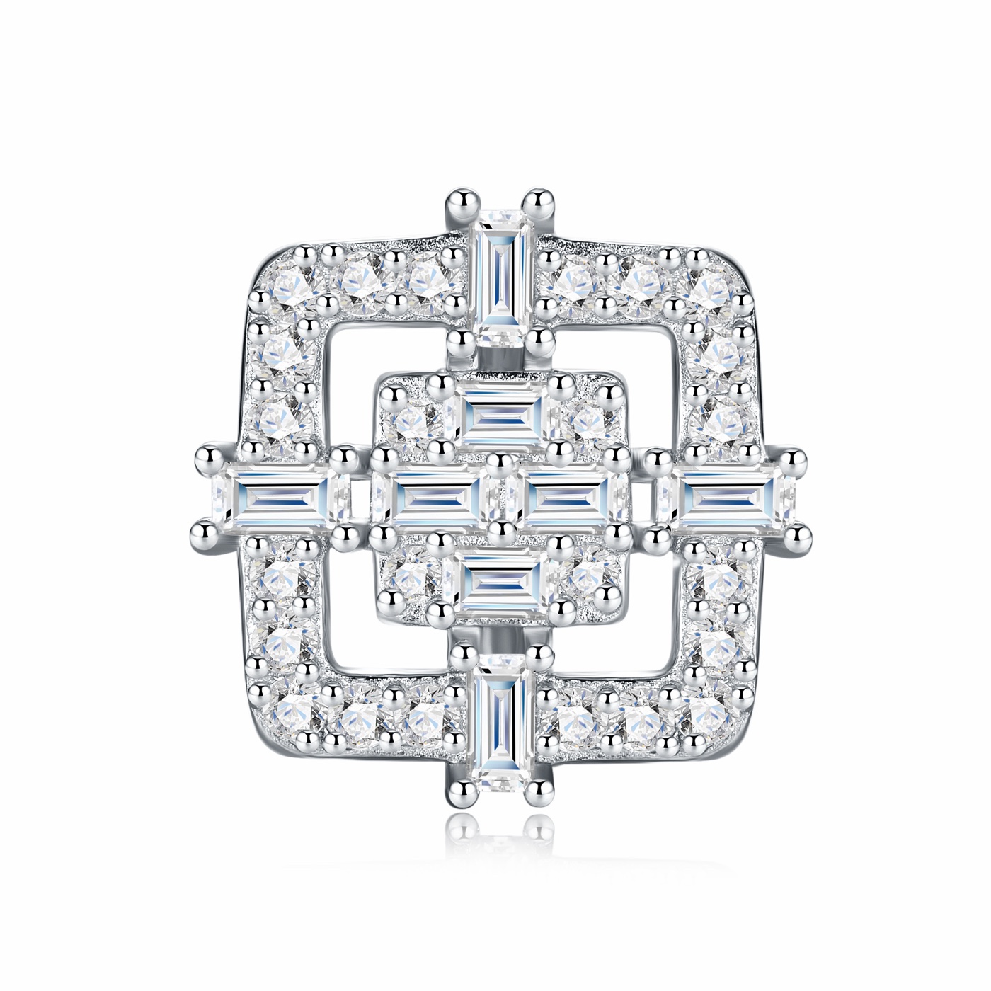 Ysaline Deco Square Earrings