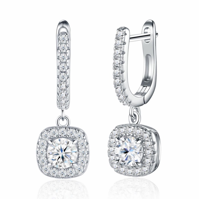 Brigitte Cushion Drop Earrings