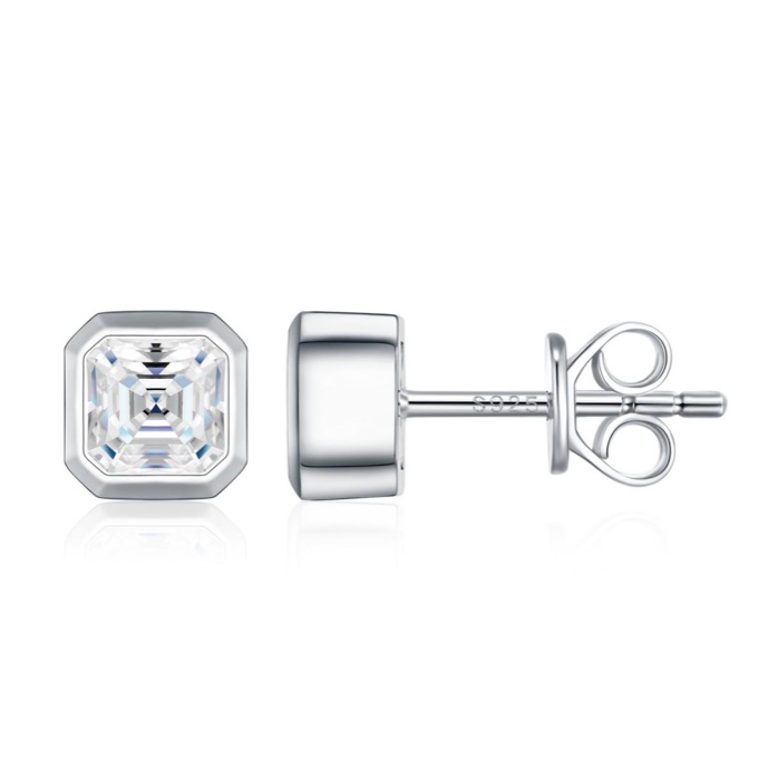 Sienna Asscher Stud Earrings