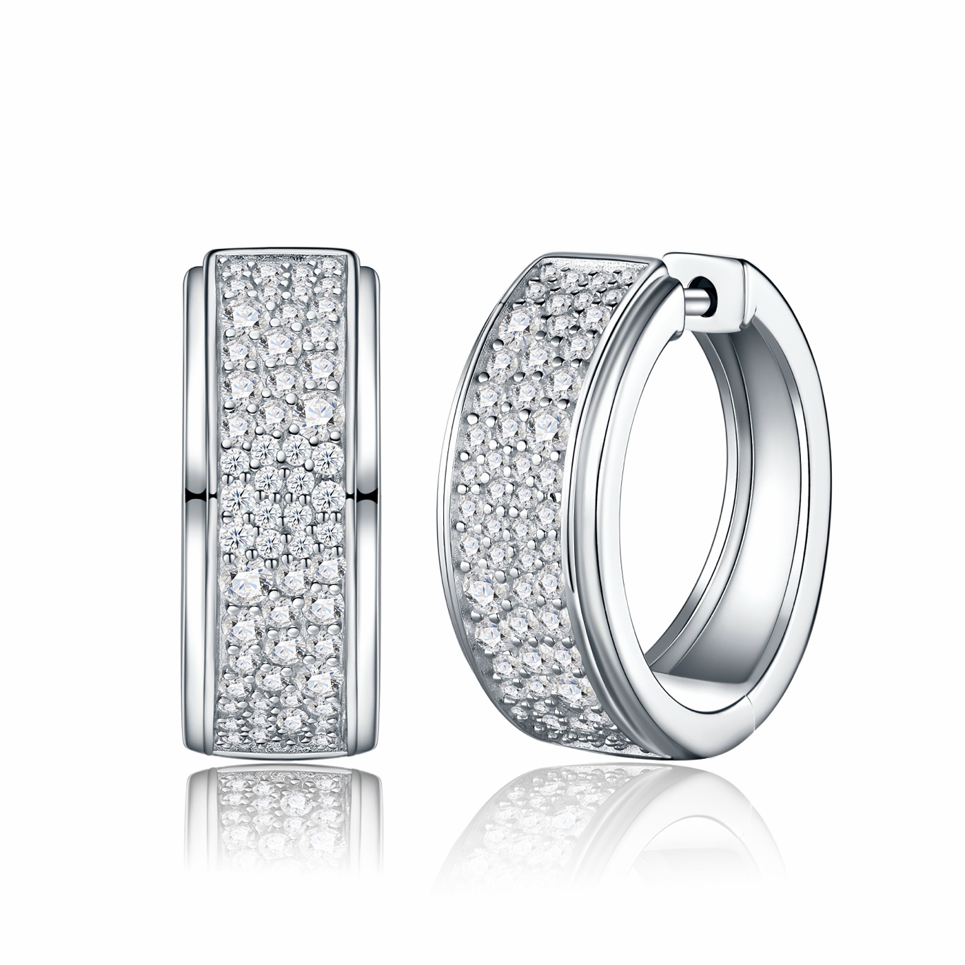 Odile Baguette Huggie Earrings