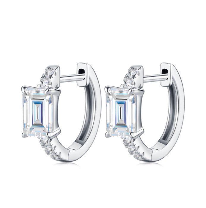 Lorelei Emerald Huggie Earrings