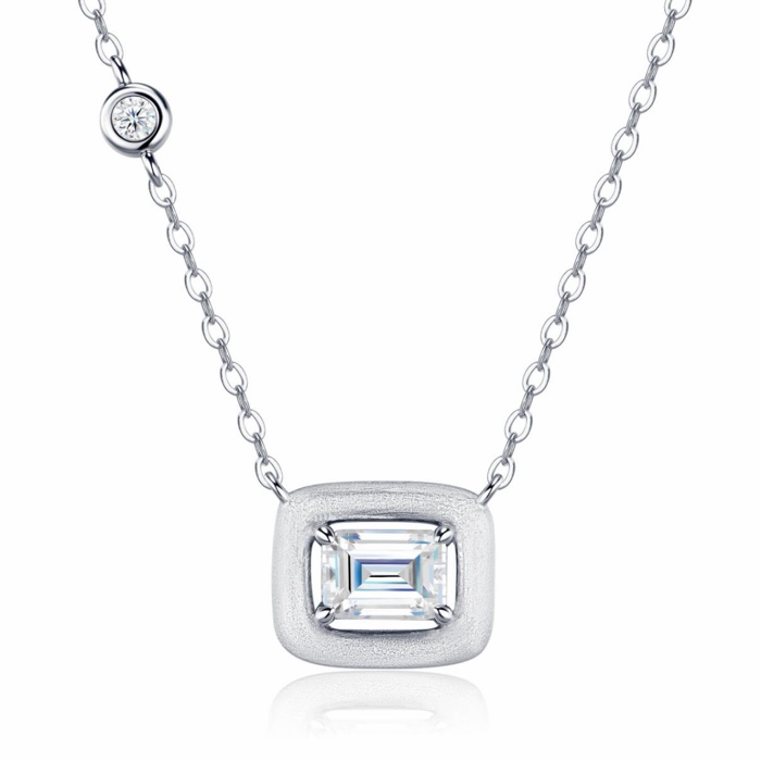 Aria Emerald Bezel Necklace