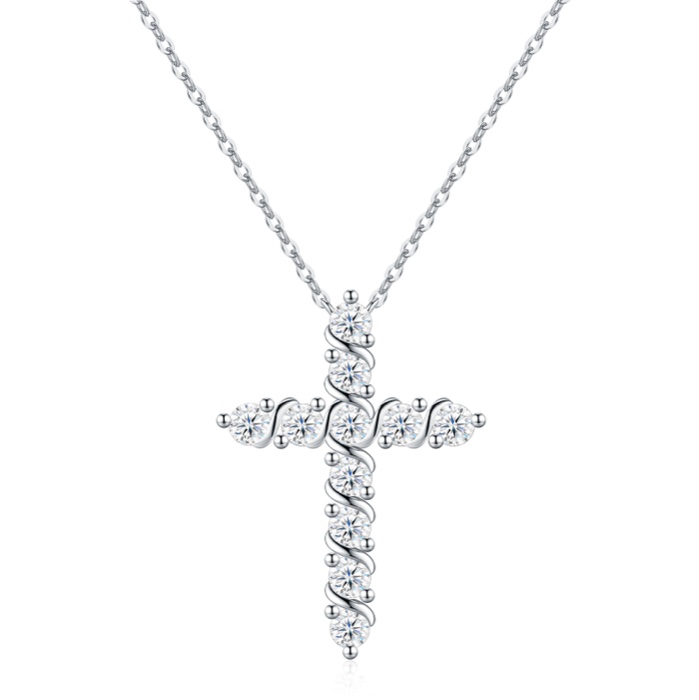 Beatrix Marquise Cross Necklace