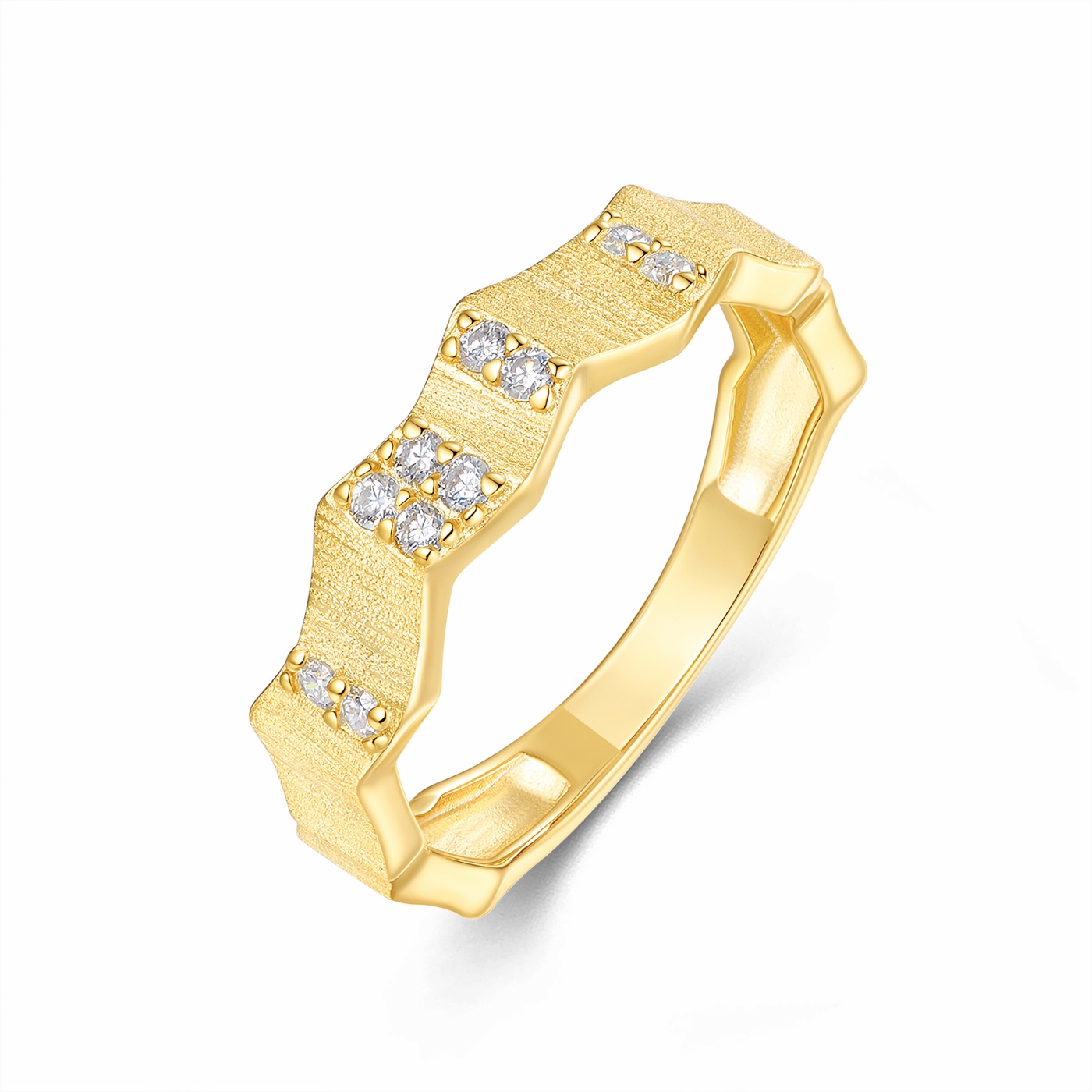 Aveline Geometric Band Ring