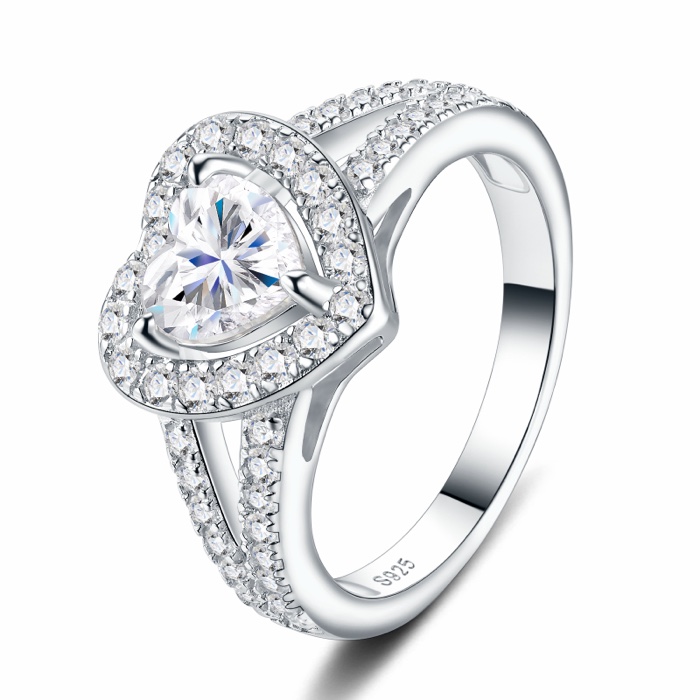 Paloma Heart Halo Ring