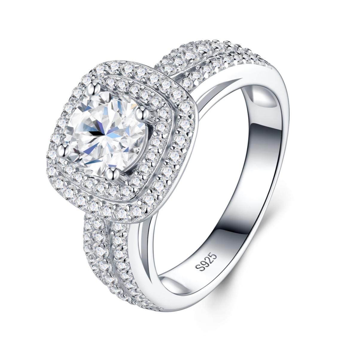 Cassia Cushion Halo Ring