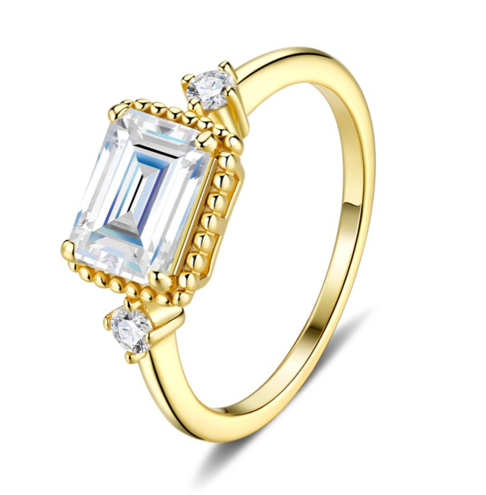 Gaia Emerald Cut Ring